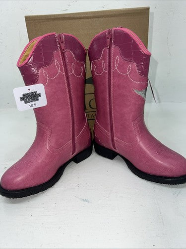 New Children’s Pink Smoky Mountain Cowboy Boots. 1167C 10.5 10 1/2. 24-27