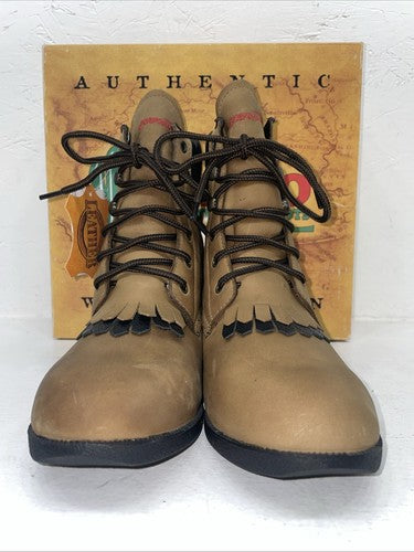 New Women’s Brown Lace Up Laredo Cowboy Boots. 551 8 M. 16-69