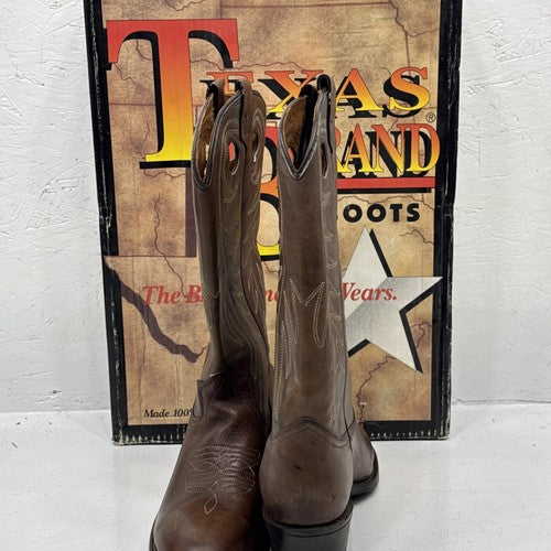 NEW Men’s Brown Texas Brand Western Boot. Size 8D. 2-12.