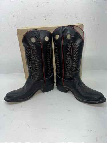 New Women’s Tony Lama Cowboy Boots. 1244 Black Boots. 6 B. 20-10