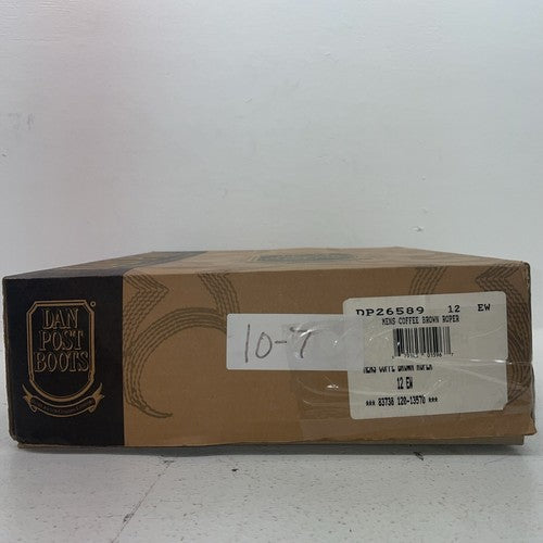 New Men’s Brown Dan Post Cowboy Boots. 26589 12 E. 10-7