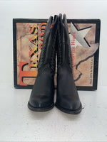 New Women’s Black Texas Brand Cowboy Boots. 4870 8.5 8 1/2 M. 15-72