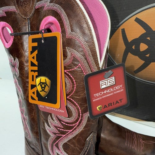 NEW womens Ariat Western Crossfire Brown  Boot, Style 10008758. 11B. 16-126