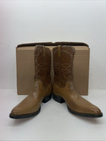 New Men’s Brown Justin Cowboy Boots. L 7042 11.5 11 1/2 D. 9-38
