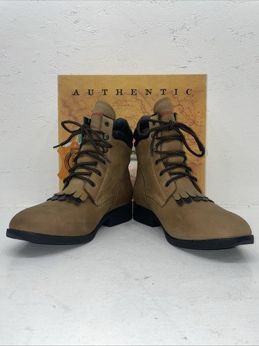 New Women’s Brown Lace Up Laredo Cowboy Boots. 551 8 M. 16-69