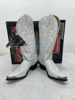 New Women’s White Texas Brand Cowboy Boots. 4207 7.5 7 1/2 M. 17-20 