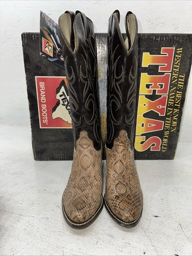 New Women’s Brown Texas Brand Cowboy Boots. L 199009 7.5 7 1/2 M. 17-93