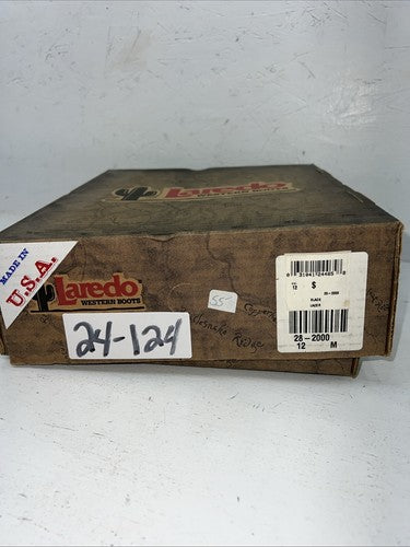 New Children’s Black Laredo Lace Up Cowboy Boots. 12 M. 24-124