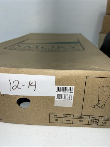 New Women’s Black Smoky Mountain English Riding Boots. 6044 7.5 7 1/2 W. 12-14