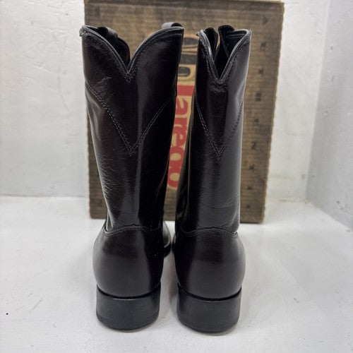 NEW Men’s Laredo Western cowboy Boots, Blk Cherry Roper.  Size 5D. #1-12