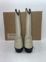 New Women’s Cream Cowtown Cowboy Boots. 110 8.5 8 1/2 A. 15-71