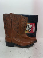 New Men’s Orange Texas Brand Cowboy Boots. M 44 11.5 11 1/2 D. 9-34