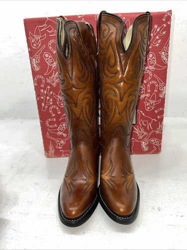 New Women’s Brown Texas Brand Cowboy Boots. L 144 6 M. 20-109