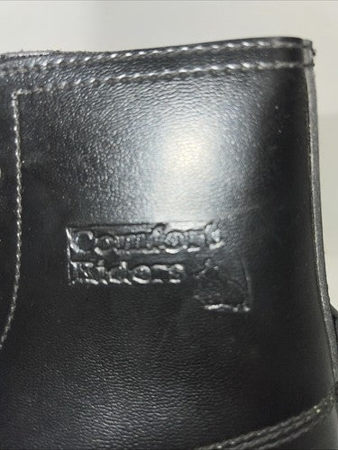 New Women’s Black Lace Up Comfort Riders English Riding Boots. 23 4731 8. 12-72
