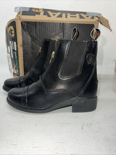 New Children’s Black Ariat Zip Up Boots. 50505 12. 24-120