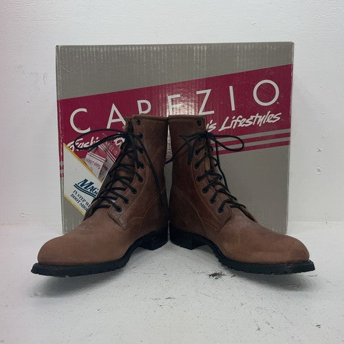 New Women’s Brown Lace Up Capezio Cowboy Boots. L 549 10 M. 15-146