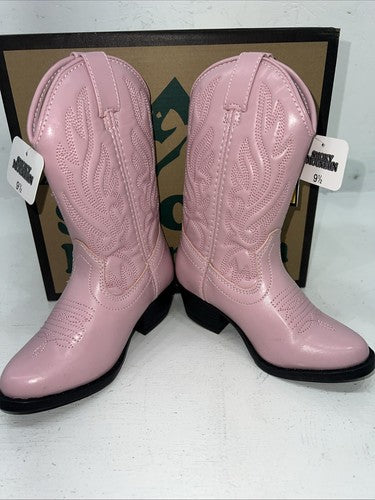 New Children’s Pink Smoky Mountain Cowboy Boots. 1058JC. 9.5 9 1/2 24-26