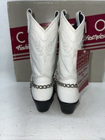 New Women’s White Capezio Cowboy Boots. L607 6 M. 20-135