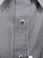 New Men’s ELY Cattleman Black Short Sleeve Pearl Snap 16.5 Large CC-21