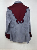 New Women’s My Nancy original Designed Long Sleeve Zip Up Small YY-51