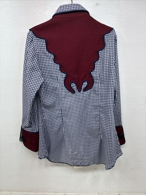 New Women’s My Nancy original Designed Long Sleeve Zip Up Small YY-51