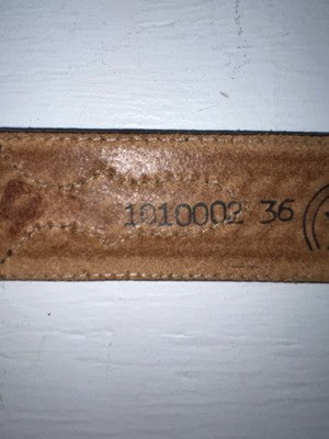 New Brown Genuine Leather Nocona Tooled 36” Belt #1010002 Z-140