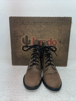 New Kids Brown Lace Up Laredo Cowboy Boots. 2005 13 M. 23-32