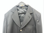 New Men’s Circle S Black Long Suit Coat 42R #25832 LL-606