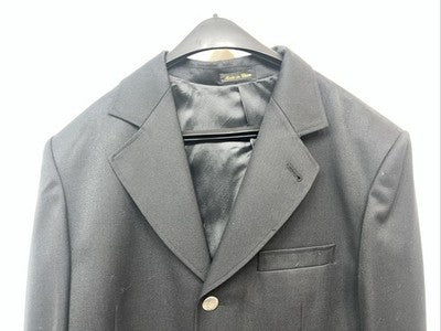 New Men’s Circle S Black Long Suit Coat 42R #25832 LL-606