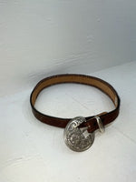 New Brown Genuine Leather Acme Weaved 28” Belt #6863 JJ-167