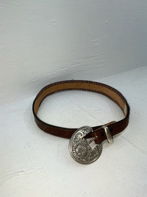 New Brown Genuine Leather Acme Weaved 28” Belt #6863 JJ-167