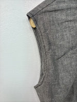 New Women’s Cowboy Threads Gray Sleeveless Button Up Size Small TT-60 