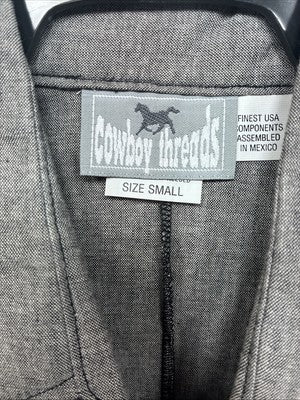 New Women’s Cowboy Threads Grey Shirt Sleeve Size Small KK-52