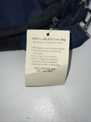 New Sunset Navy Saddle Pad Carry Bag #X058 PP-28