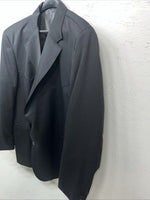 New Men’s Circle S Black Suit Jacket 56L #25832 S-610