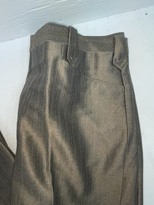 New Vintage Brown Circle A Polyester Pants #CP5791 SS-26