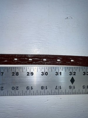 New Brown Genuine Leather Beaded 30” Belt JJ-159