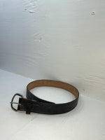 New Black Genuine Leather Tooled 28” Belt #WR602 Z-150