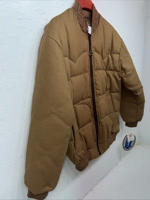 New Men’s Brown Comfy Winter Jacket #05354 Small RR-24