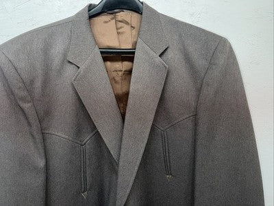 New Men’s Circle S Gray Suit Jacket 50 #6821 II-604