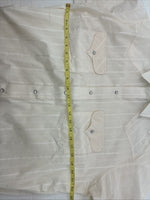New Men’s Panhandle Slim Yellow Stripe Short Sleeve Pearl Snap 16.5 Large X-11