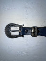 New Blue Genuine Leather Nocona 36” Belt #359 JJ-63