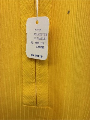 New Women’s H Bar C Yellow Half Zip Long Sleeve Shirt Large TT-130