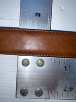 New Brown Genuine Leather Nocona Silver Pendent 32” Belt #N2427002 JJ-30