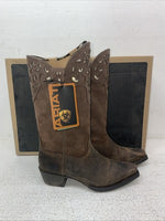New Kids Brown Ariat Cowboy Boots. 10010913 13.5 13 1/2 M. 23-120