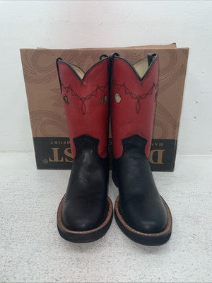 New Youth Red Dan Post Cowboy Boots. C 3126 4.5 4 1/2 D. 23-170