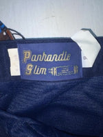 New Vintage Blue Panhandle Slim Polyester Pants #3M1868 VV-62