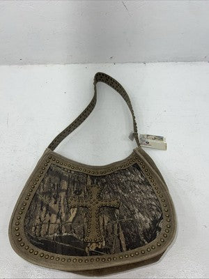 New Mossy Oak Camouflage Cross Beaded Purse #1123279 EE-2