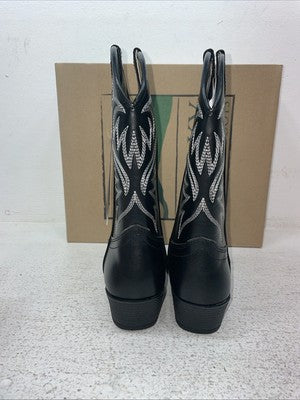 New Kids Black Smoky Mountain Cowboy Boots. 1032 B C 13.5 13 1/2. 23-62