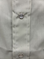 New Men’s Champion Western Green Embroidered Long Sleeve Pearl Snap 17 XL T-4